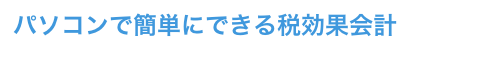 パソコンで簡単にできる税効果会計